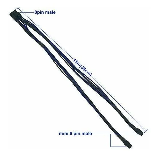 Cable Adaptador Corriente Para Video Pci Express 6 Pin 8