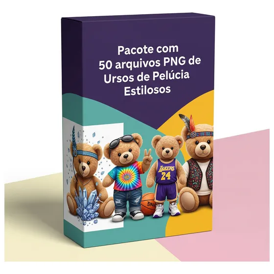 Pacote Com 50 Imagens Png De Ursos De Pelúcia Estilosos