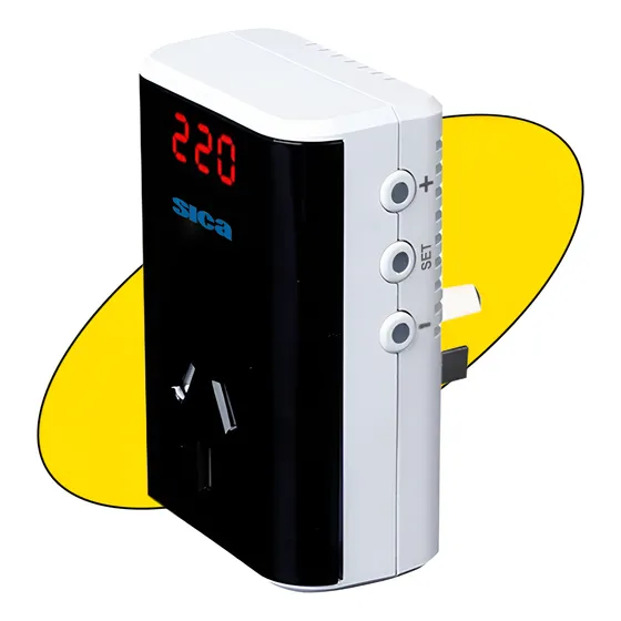 Protector De Tensión Digital Alta Y Baja Para Hogar Sica 