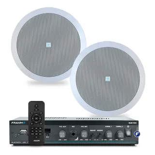 Kit Som Ambiente Jbl Embutir Gesso Bluetooth + 02 Arandelas Kit Som Ambiente Jbl Embutir Gesso Bluetooth + 02 Arandelas