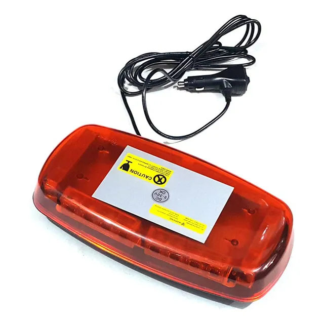 Barral Led Ambar Destellante 12/24v