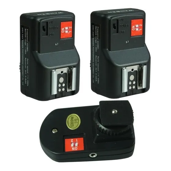 Radio Flash Pt 04 - 4 Canais - Transmissor + 2 Receptores