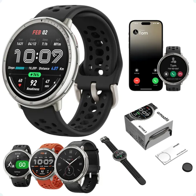 Relógio Smartwatch Amazfit Active 2 Amoled 1,32 Com Gps 5atm
