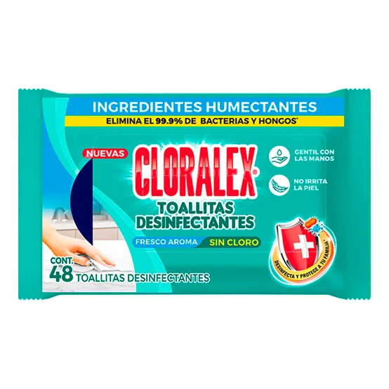 Toallitas Desinfectantes Cloralex Qui0036an Fresco Aroma 1pz