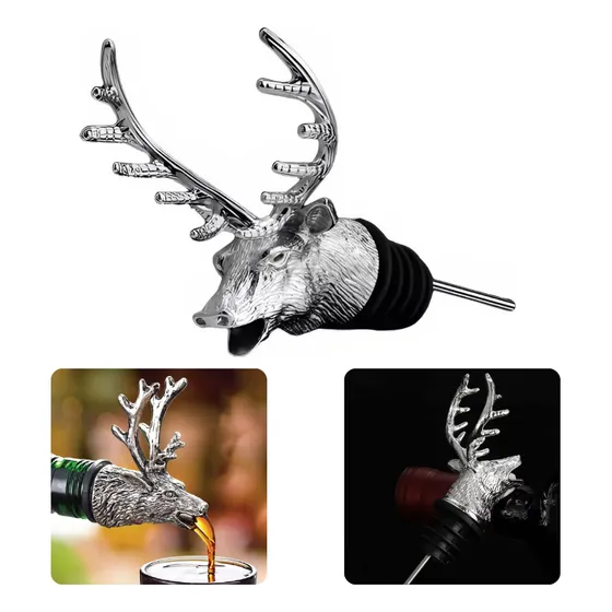 Jagermeister Dosador Alce Cromado Jagerbomb Bico Serve Vinho