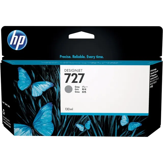 Cartucho De Tinta Para Plotter Hp 727 B3p24a Cinza Designjet