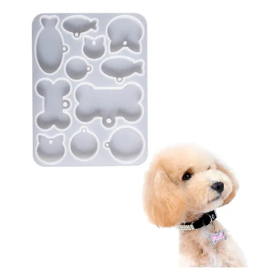 Molde De Silicon Para Resina Huesito Mascotas