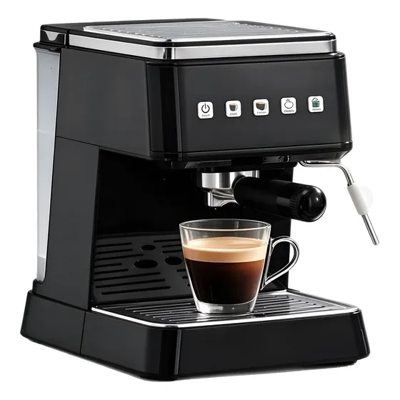 Máquina De Café Expresso Buld Com Tela Sensível Ao Toque E V Negro