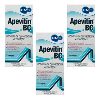Kit Apevitin Bc Com 3 Unidades De 240ml Cada Sem Sabor Kit Apevitin Bc Com 3 Unidades De 240ml Cada Sem Sabor