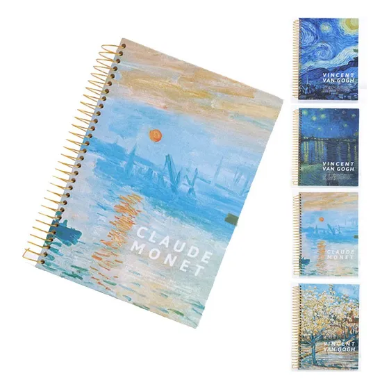 Cuaderno Noche Estrellada Doble Arillo 302 Páginas