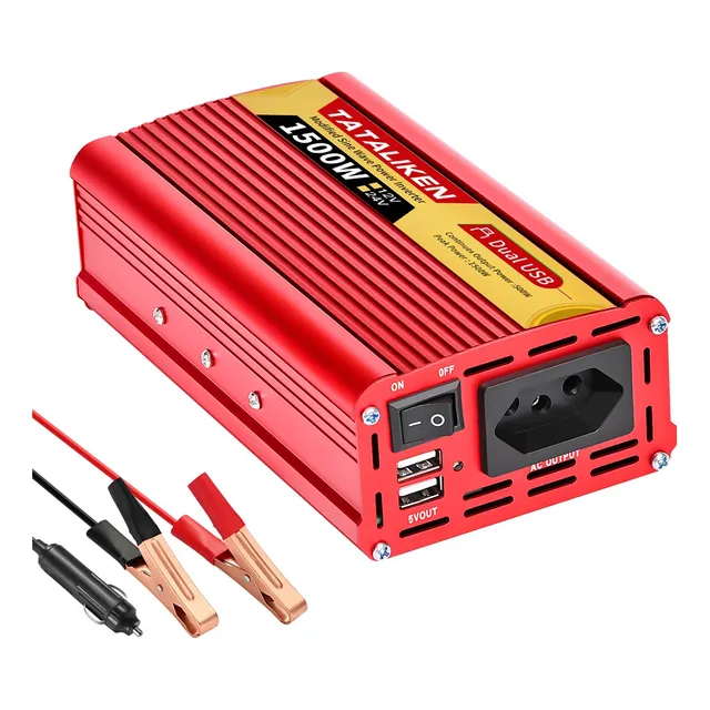 Inversor De Tensão 1500w 12v-110v, Transformador, Conversor