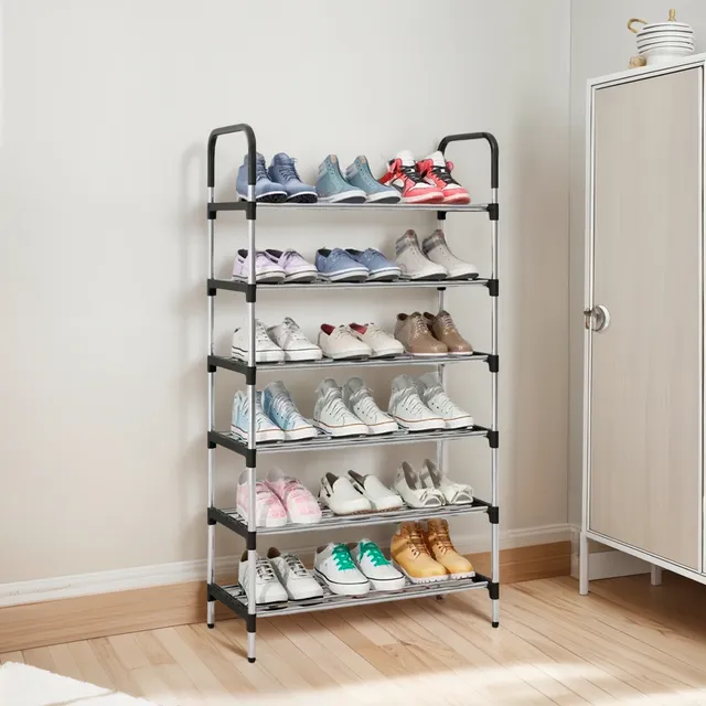 Zapatera 5 Niveles Organizador Estante Moderno Multiusos