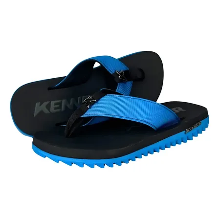 Chinelo Kenner Kivah Dlk Nylon Preto/turquesa Original