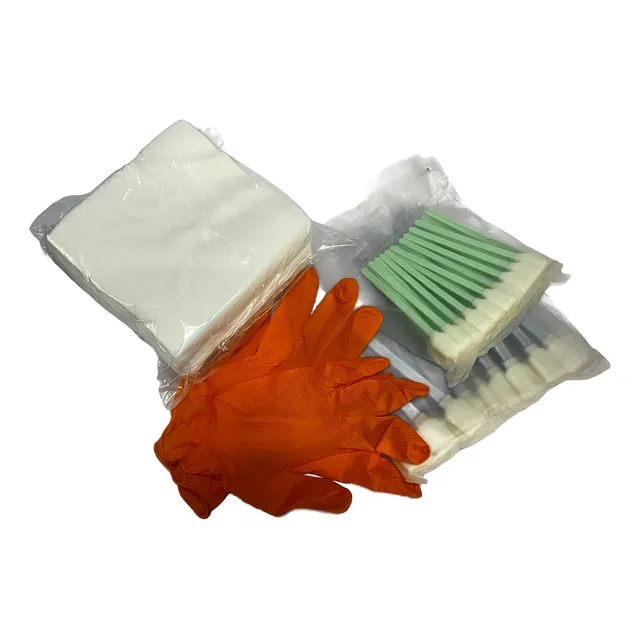 Kit De Limpieza Para Plotter. Toallitas + Guantes + Hisopos