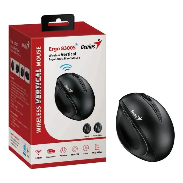 Mouse Genius Ergo 8300s Wireless Black Negro