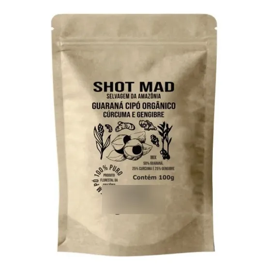 Shot Mad 100g Guaraná Cipó +  Gengibre Mad 4life