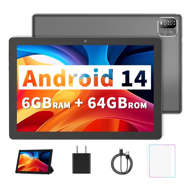 Tablet Pritom 10'' Android 14 Tableta 6gb Ram 64gb Con Funda