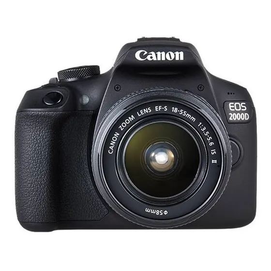 Canon EOS 2000D DSLR color negro