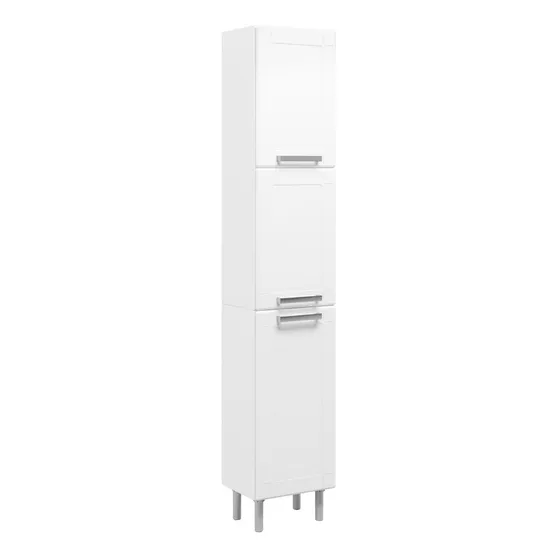 Alacena Sencilla En Acero 35cm 3 Puertas Blanco