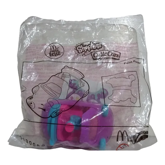 Muñeco Auto Shopkins Paint Racer Mcdonalds 2019 Nuevo Violeta