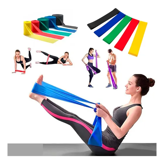 Kit 3 Faixas Elástica Thera Band Exercício Fisioterapia Yoga Cor Variadas Inboxmobile