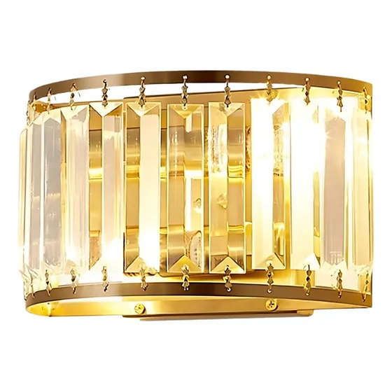 Lampara De Pared Cristal + Bombillo 3 Tonos