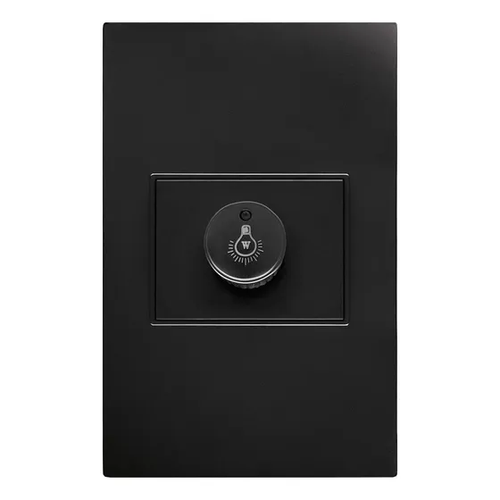 Placa Con Dimmer/atenuador Mca. Artlite Color Negro