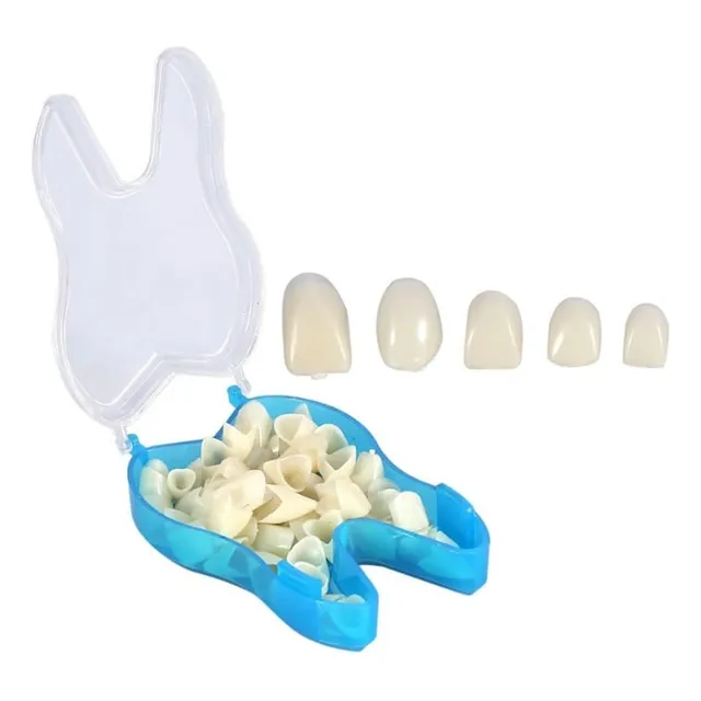 6 Dentes Provisórios Coroas A2 + Massa Fixadora(bolinhas )
