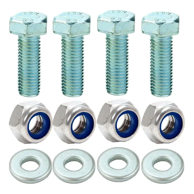 Kit Parafusos M 8 X 50 Com Porca Nyl E Arruela - 20 Pcs