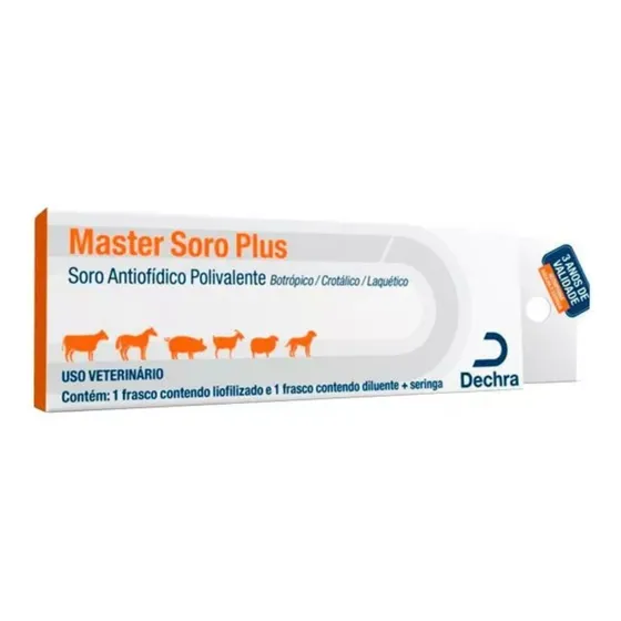 Master Soro Plus - Soro Anti - Ofidico Dechra Mais Completo
