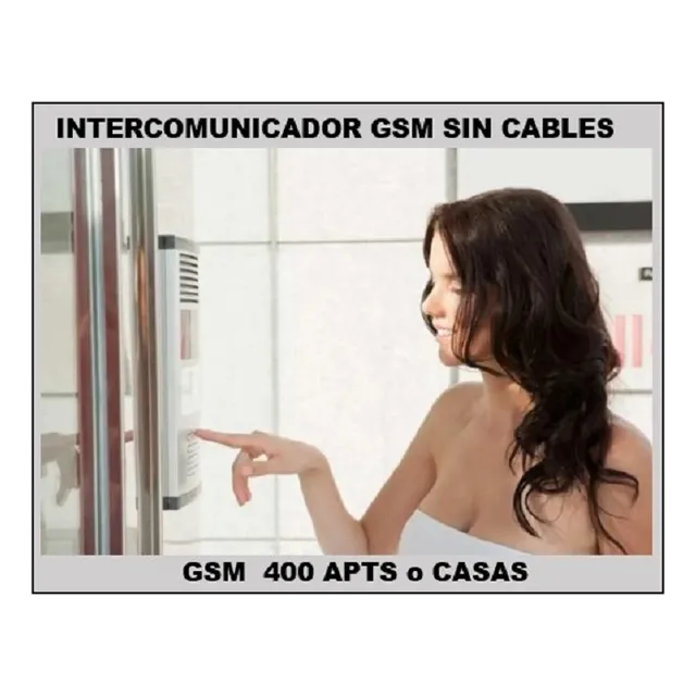 Intercomunicador Gsm Inalámbrico Capacidad 400 Aptos, Casas,