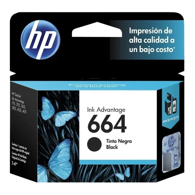 Cartucho De Tinta Hp 664 Ink Advantage Original