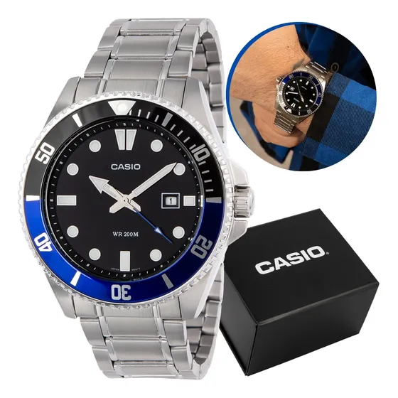 Relógio Casio Duro Diver 200m Masculino Mdv-107d Original