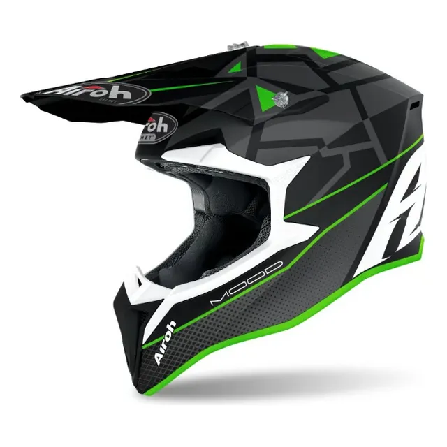 Casco Airoh Wraap Mood Verde Adulto Moto Motocross Enduro Mx