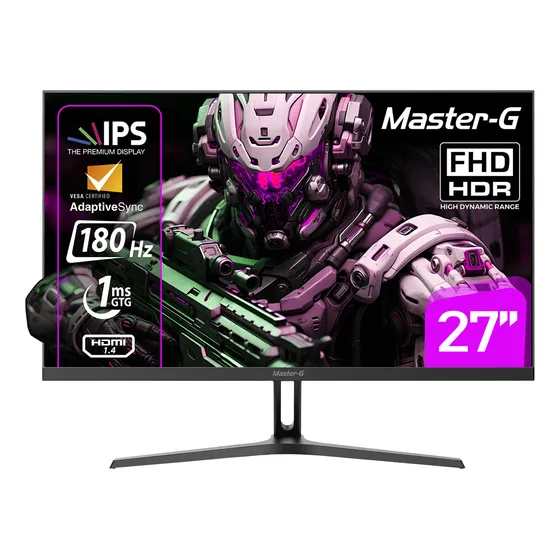 Monitor Gamer 27 Fhd Ips Hdr 180hz 1ms Mgmg2740p Master-g Color Negro