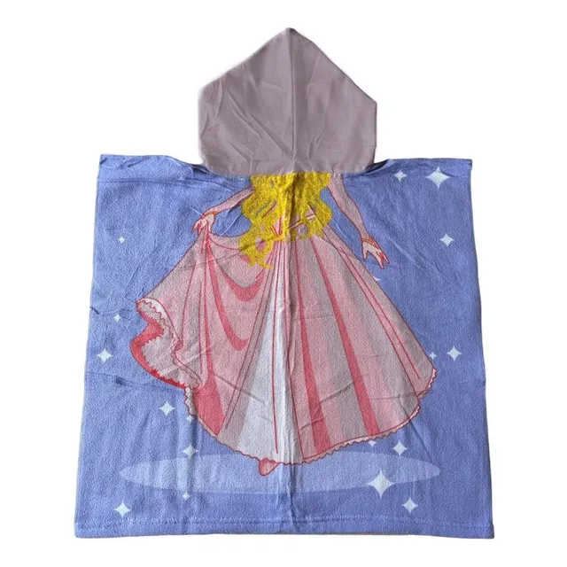 Toallon Dinsey Capucha Niños Tipo Poncho Ponchito Personajes