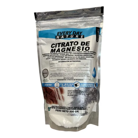 Edn Nutrition Citrato De Magnesio 500g Doypack Polvo