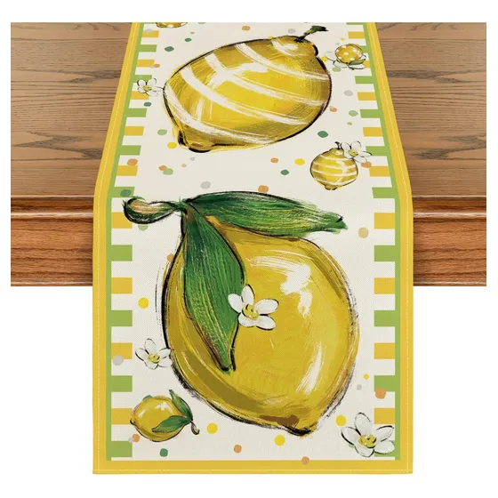 Artoid Mode Camino Mesa Verano Flor Limon Decoracion Comedor