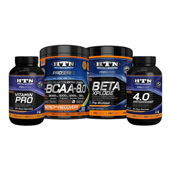 Beta Bcaa + Beta Xplode + Vitamin Pro + Antioxidante Htn