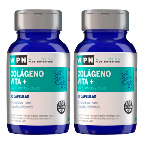 N1 Colágeno Hidrolizado Cápsula 60 Días Vitaminas Calcio Wpn Sabor Sin Sabor