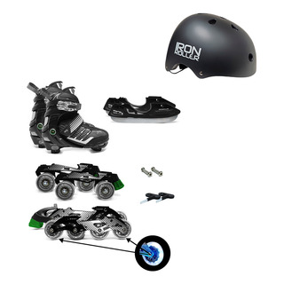 Combo De Patines 3 En 1 Ajustables Y Casco Combo De Patines 3 En 1 Ajustables Y Casco