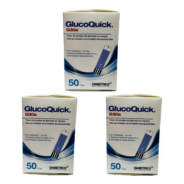 Tirillas Glucoquick G30a X 150