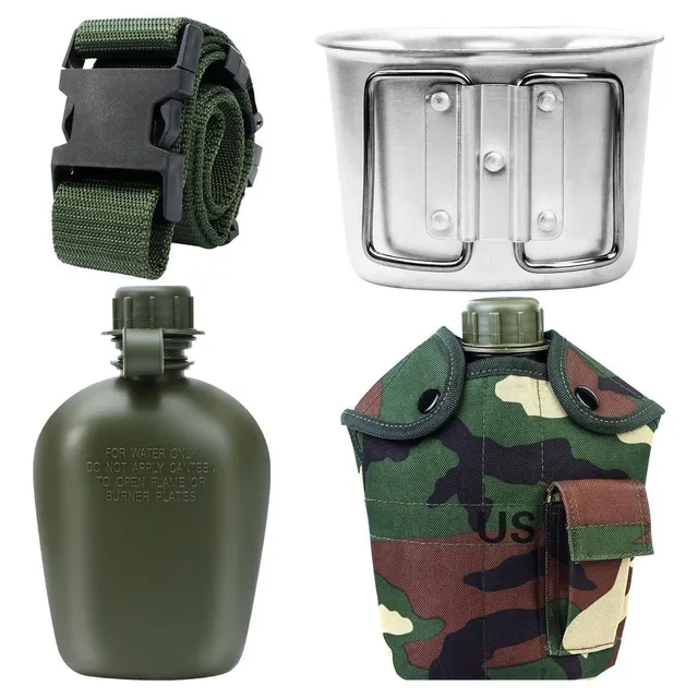 Kit Comedor Portatil 1 Cuarto Galon Bolsa Nailon Copa