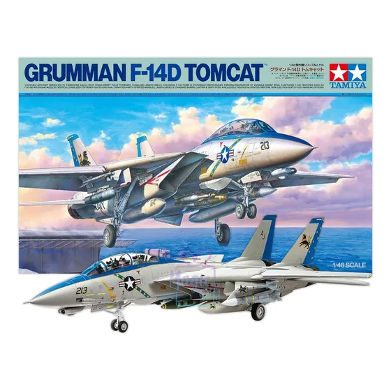 Grumman F-14d Tomcat 1/48 Tamiya 61118 Avion P/armar