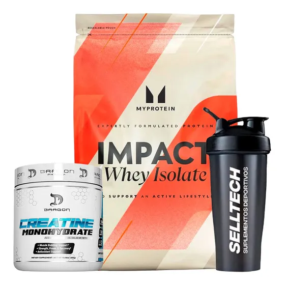 Impact Whey Isolate 2.5kg Vainilla+creatina Dragon 300g