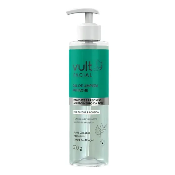 Gel De Limpeza Facial Antiacne Vult 300g