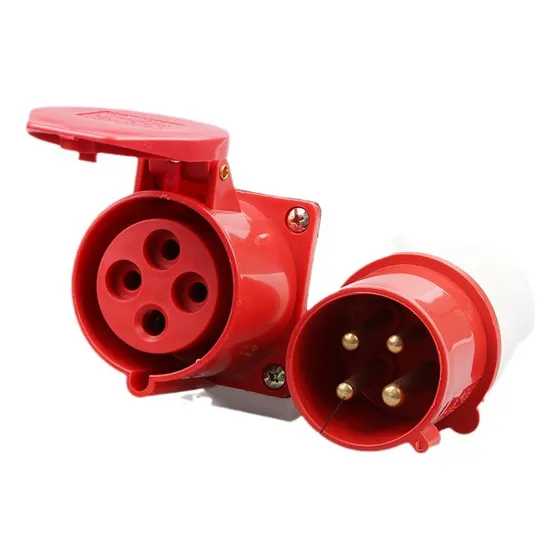 Clavijas Industriales Adaptador 3 Fases 4 Pines 32a Conector Rápido Kit Macho Hembra