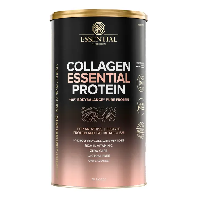 Suplemento en pó Essential Nutrition Colágeno sabor neutro x 417.5g