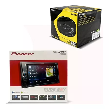 Estereo Pantalla Pioneer + 1 Par De  Bocinas 6x9 Kicker