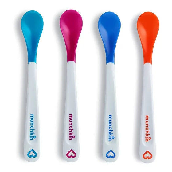 Cucharas De Seguridad Munchkin Blancas Para Bebes Para La Co